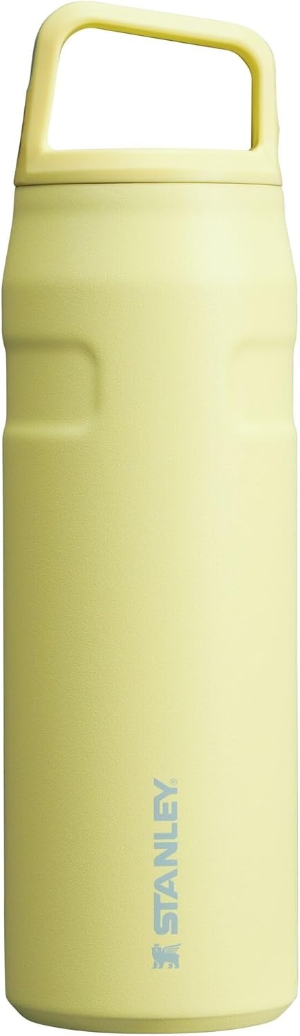 image:imageStanley IceFlow Cap and Carry Water Bottle Wide Mouth Twist Lid Lightweight amp Leakproof for Travel amp Sports Insulated Stainless Steel BPAFreePomelo
