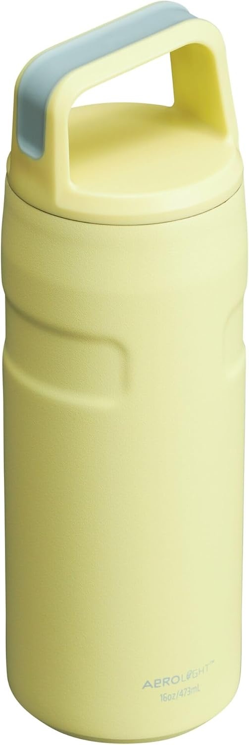image:imageStanley IceFlow Cap and Carry Water Bottle Wide Mouth Twist Lid Lightweight amp Leakproof for Travel amp Sports Insulated Stainless Steel BPAFreePomelo