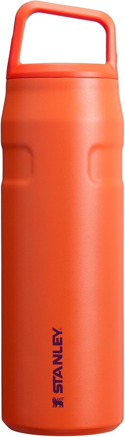 image:imageStanley IceFlow Cap and Carry Water Bottle Wide Mouth Twist Lid Lightweight amp Leakproof for Travel amp Sports Insulated Stainless Steel BPAFreeTigerlily Plum
