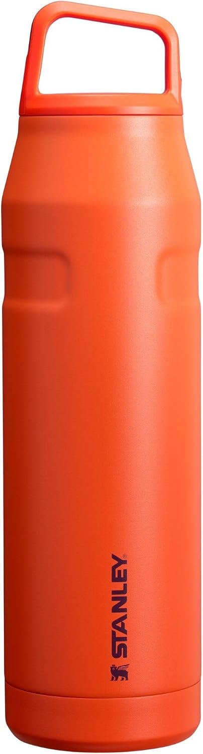 image:imageStanley IceFlow Cap and Carry Water Bottle Wide Mouth Twist Lid Lightweight amp Leakproof for Travel amp Sports Insulated Stainless Steel BPAFreeTigerlily Plum