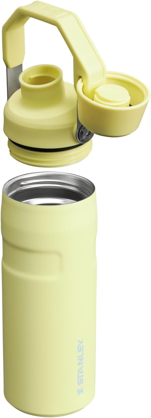 image:imageStanley IceFlow Fast Flow Water Bottle 24 oz Angled Spout Lid Lightweight and Leakproof for Travel and Sports Insulated Stainless Steel BPAFree TigerlilyPomelo