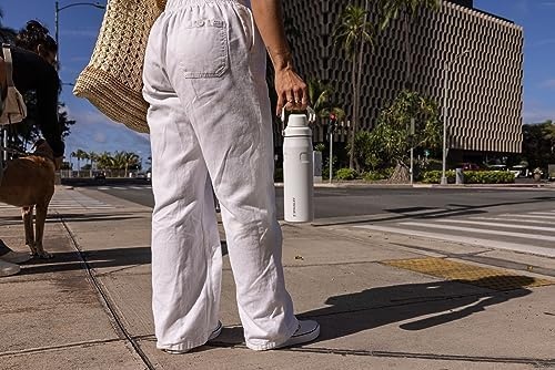 image:imageStanley IceFlow Fast Flow Water Bottle 24 oz Angled Spout Lid Lightweight and Leakproof for Travel and Sports Insulated Stainless Steel BPAFree TigerlilyPolar