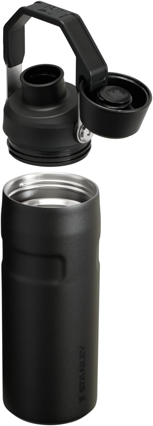 image:imageStanley IceFlow Fast Flow Water Bottle 24 oz Angled Spout Lid Lightweight and Leakproof for Travel and Sports Insulated Stainless Steel BPAFree TigerlilyBlack 20