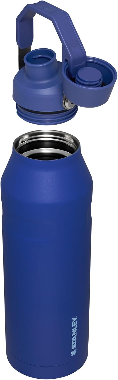 image:imageStanley IceFlow Fast Flow Water Bottle 24 oz Angled Spout Lid Lightweight and Leakproof for Travel and Sports Insulated Stainless Steel BPAFree TigerlilyLapis