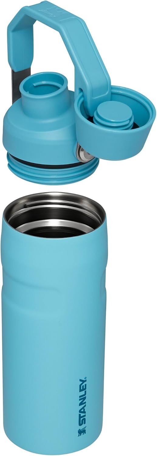 image:imageStanley IceFlow Fast Flow Water Bottle 24 oz Angled Spout Lid Lightweight and Leakproof for Travel and Sports Insulated Stainless Steel BPAFree TigerlilyPool