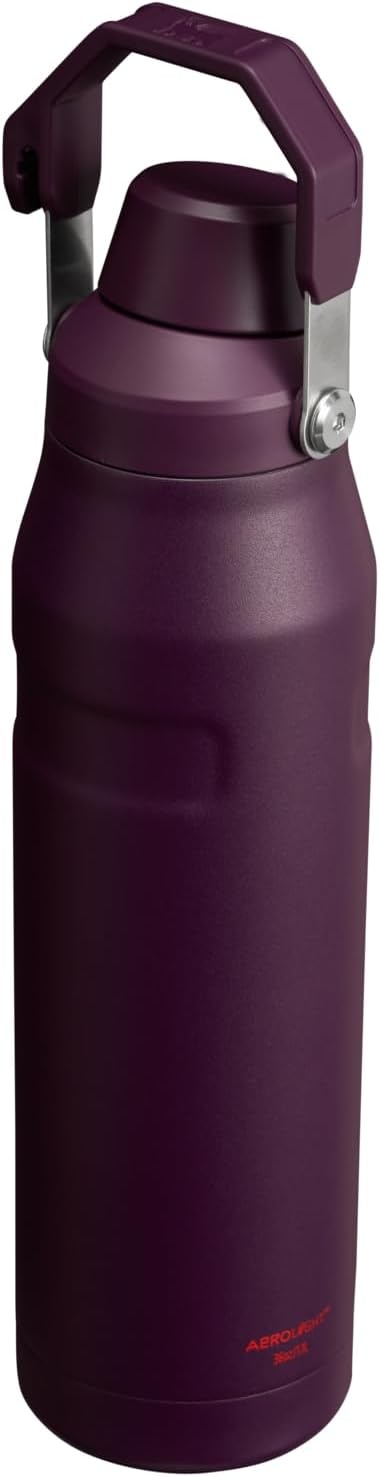 image:imageStanley IceFlow Fast Flow Water Bottle 24 oz Angled Spout Lid Lightweight and Leakproof for Travel and Sports Insulated Stainless Steel BPAFree TigerlilyPlum