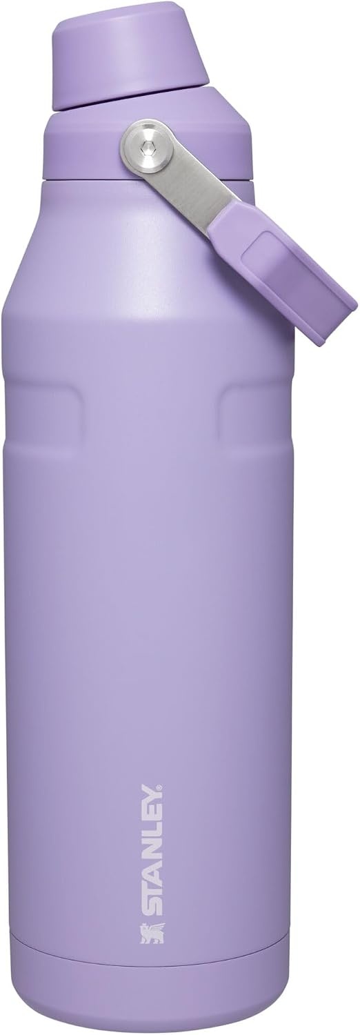 image:imageStanley IceFlow Fast Flow Water Bottle 24 oz Angled Spout Lid Lightweight and Leakproof for Travel and Sports Insulated Stainless Steel BPAFree TigerlilyLavender