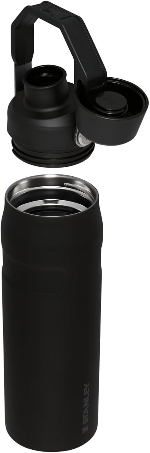image:imageStanley IceFlow Fast Flow Water Bottle 24 oz Angled Spout Lid Lightweight and Leakproof for Travel and Sports Insulated Stainless Steel BPAFree TigerlilyBlack 20