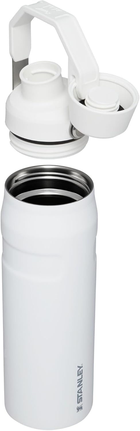 image:imageStanley IceFlow Fast Flow Water Bottle 24 oz Angled Spout Lid Lightweight and Leakproof for Travel and Sports Insulated Stainless Steel BPAFree TigerlilyPolar