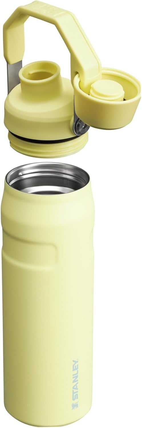 image:imageStanley IceFlow Fast Flow Water Bottle 24 oz Angled Spout Lid Lightweight and Leakproof for Travel and Sports Insulated Stainless Steel BPAFree TigerlilyPomelo