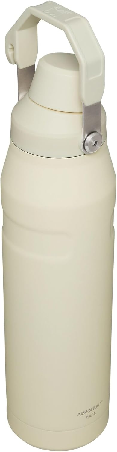 image:imageStanley IceFlow Fast Flow Water Bottle 24 oz Angled Spout Lid Lightweight and Leakproof for Travel and Sports Insulated Stainless Steel BPAFree TigerlilyCream Glimmer