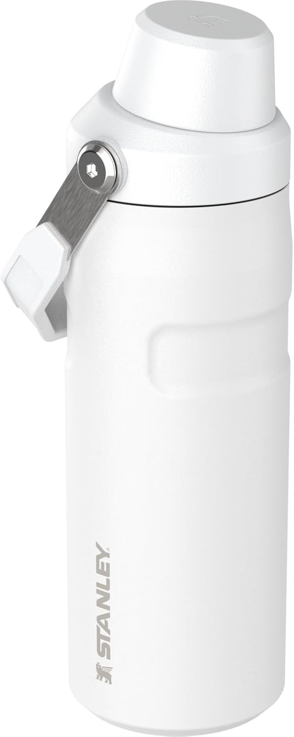 image:imageStanley IceFlow Fast Flow Water Bottle 24 oz Angled Spout Lid Lightweight and Leakproof for Travel and Sports Insulated Stainless Steel BPAFree TigerlilyFrost