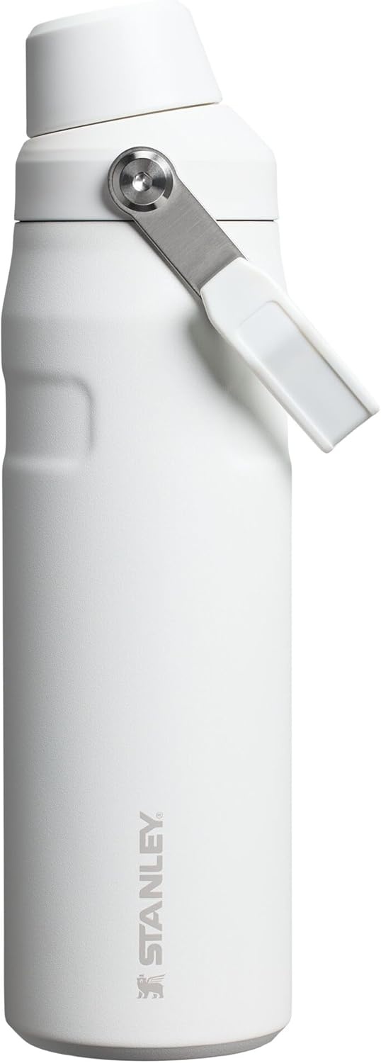 image:imageStanley IceFlow Fast Flow Water Bottle 24 oz Angled Spout Lid Lightweight and Leakproof for Travel and Sports Insulated Stainless Steel BPAFree TigerlilyFrost