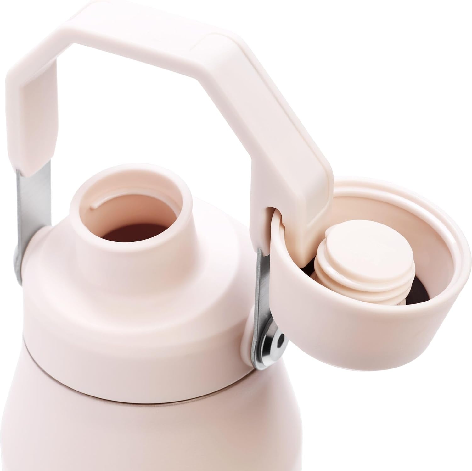 image:imageStanley IceFlow Fast Flow Water Bottle 24 oz Angled Spout Lid Lightweight and Leakproof for Travel and Sports Insulated Stainless Steel BPAFree TigerlilyRose Quartz