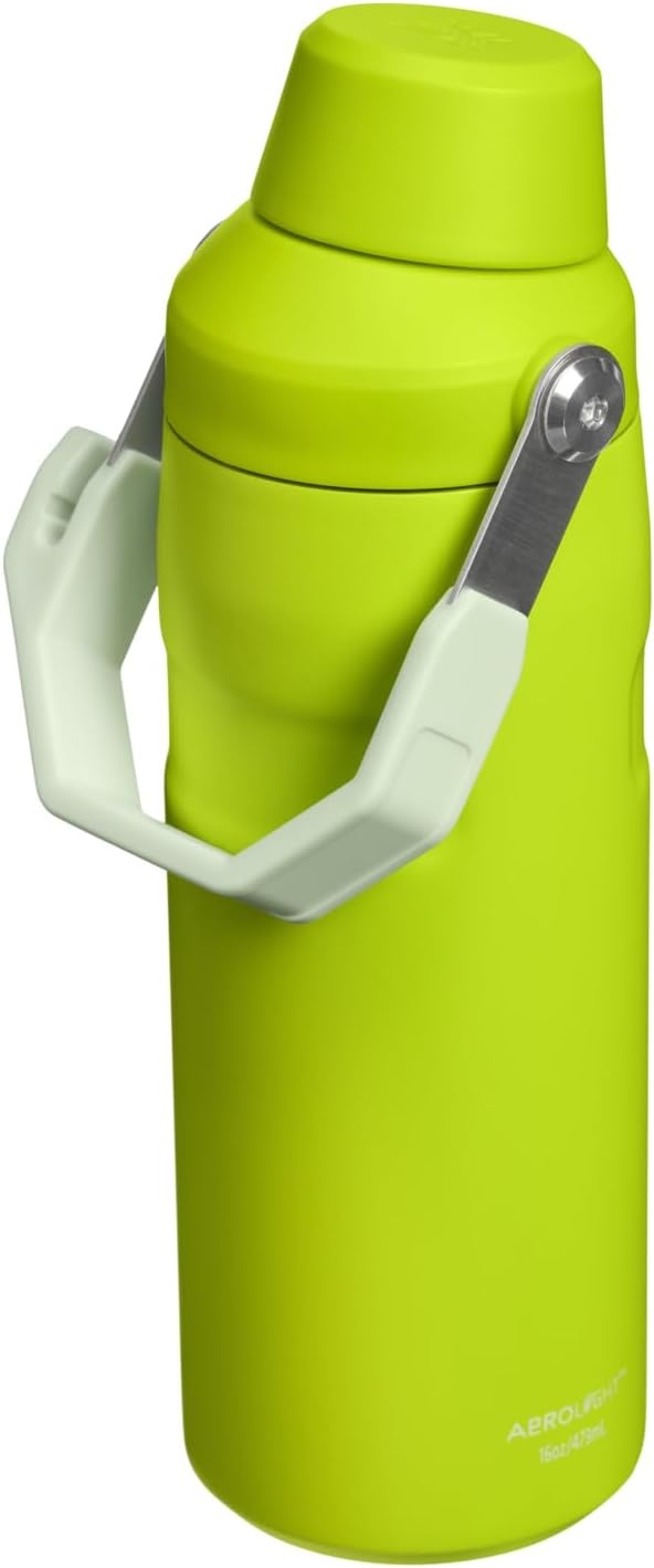 image:imageStanley IceFlow Fast Flow Water Bottle 24 oz Angled Spout Lid Lightweight and Leakproof for Travel and Sports Insulated Stainless Steel BPAFree TigerlilyChartreuse