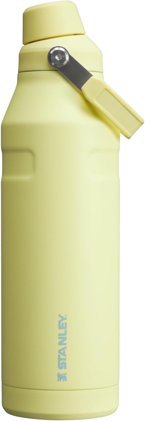 image:imageStanley IceFlow Fast Flow Water Bottle 24 oz Angled Spout Lid Lightweight and Leakproof for Travel and Sports Insulated Stainless Steel BPAFree TigerlilyPomelo