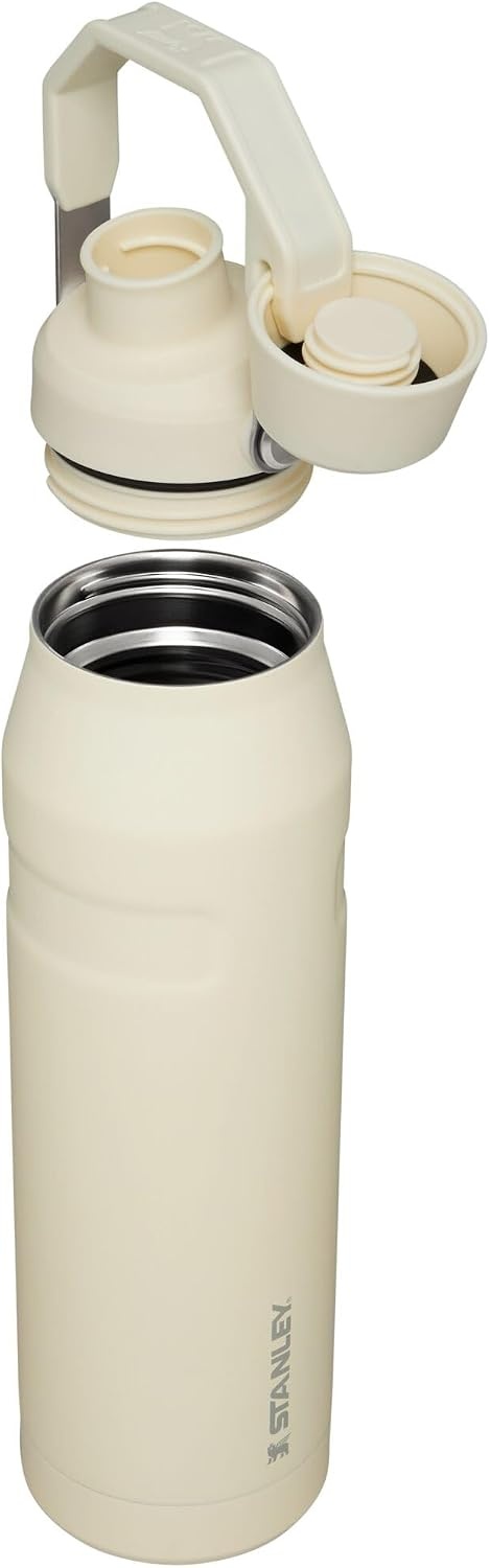 image:imageStanley IceFlow Fast Flow Water Bottle 24 oz Angled Spout Lid Lightweight and Leakproof for Travel and Sports Insulated Stainless Steel BPAFree TigerlilyCream Glimmer