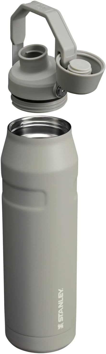 image:imageStanley IceFlow Fast Flow Water Bottle 24 oz Angled Spout Lid Lightweight and Leakproof for Travel and Sports Insulated Stainless Steel BPAFree TigerlilyAsh