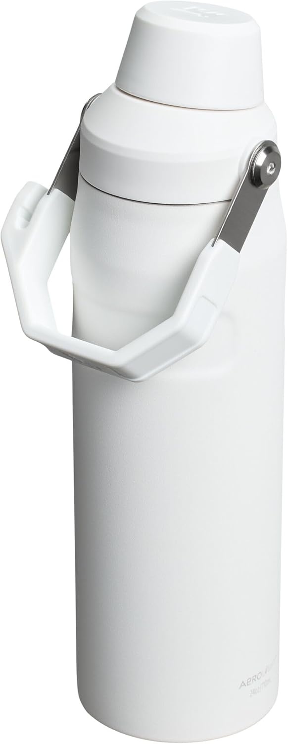 image:imageStanley IceFlow Fast Flow Water Bottle 24 oz Angled Spout Lid Lightweight and Leakproof for Travel and Sports Insulated Stainless Steel BPAFree TigerlilyFrost