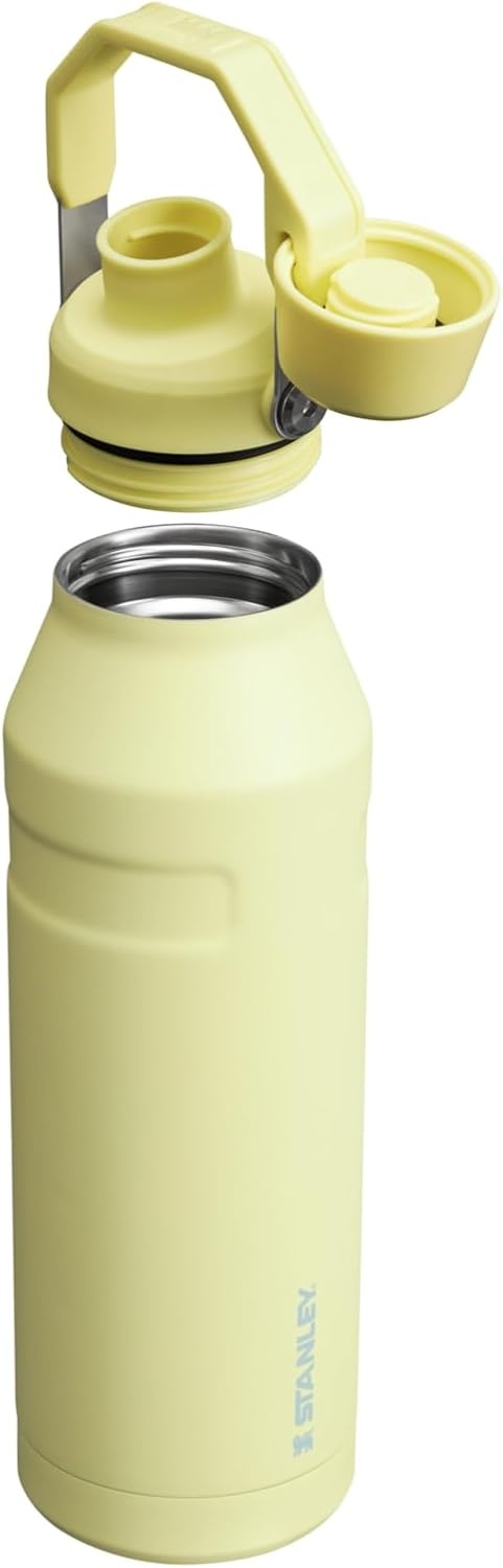 image:imageStanley IceFlow Fast Flow Water Bottle 24 oz Angled Spout Lid Lightweight and Leakproof for Travel and Sports Insulated Stainless Steel BPAFree TigerlilyPomelo