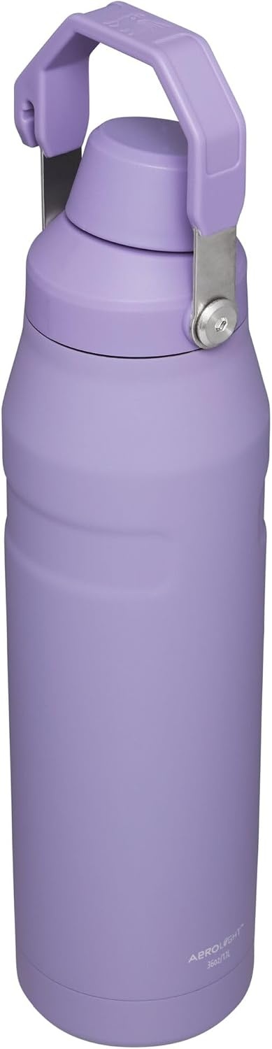 image:imageStanley IceFlow Fast Flow Water Bottle 24 oz Angled Spout Lid Lightweight and Leakproof for Travel and Sports Insulated Stainless Steel BPAFree TigerlilyLavender