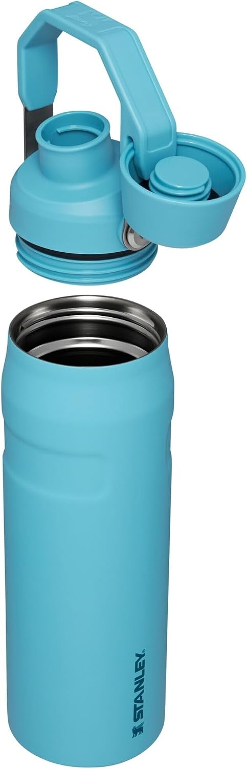 image:imageStanley IceFlow Fast Flow Water Bottle 24 oz Angled Spout Lid Lightweight and Leakproof for Travel and Sports Insulated Stainless Steel BPAFree TigerlilyPool