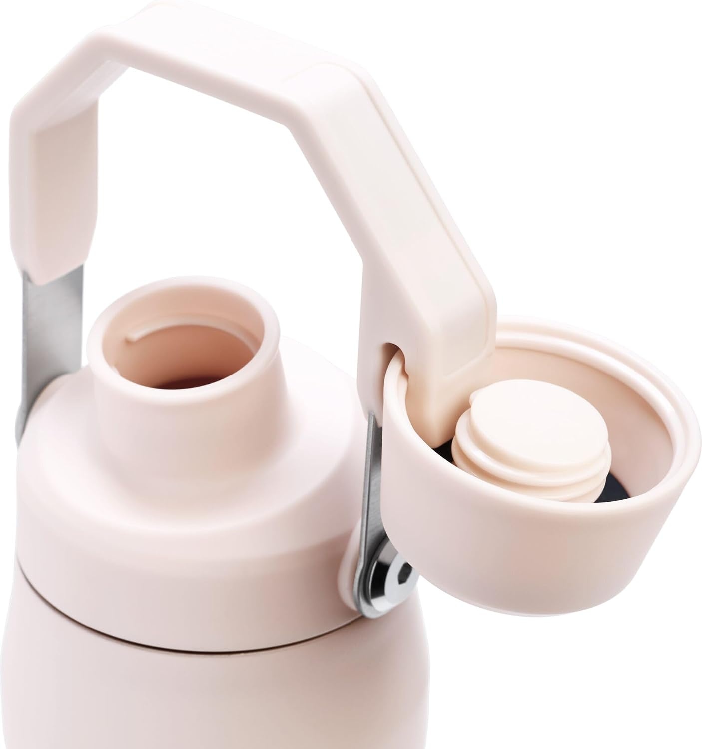 image:imageStanley IceFlow Fast Flow Water Bottle 24 oz Angled Spout Lid Lightweight and Leakproof for Travel and Sports Insulated Stainless Steel BPAFree TigerlilyRose Quartz