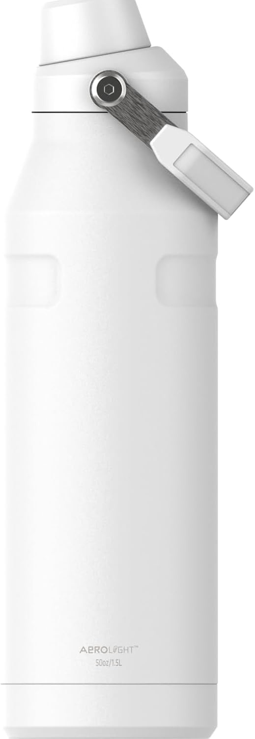 image:imageStanley IceFlow Fast Flow Water Bottle 24 oz Angled Spout Lid Lightweight and Leakproof for Travel and Sports Insulated Stainless Steel BPAFree TigerlilyFrost