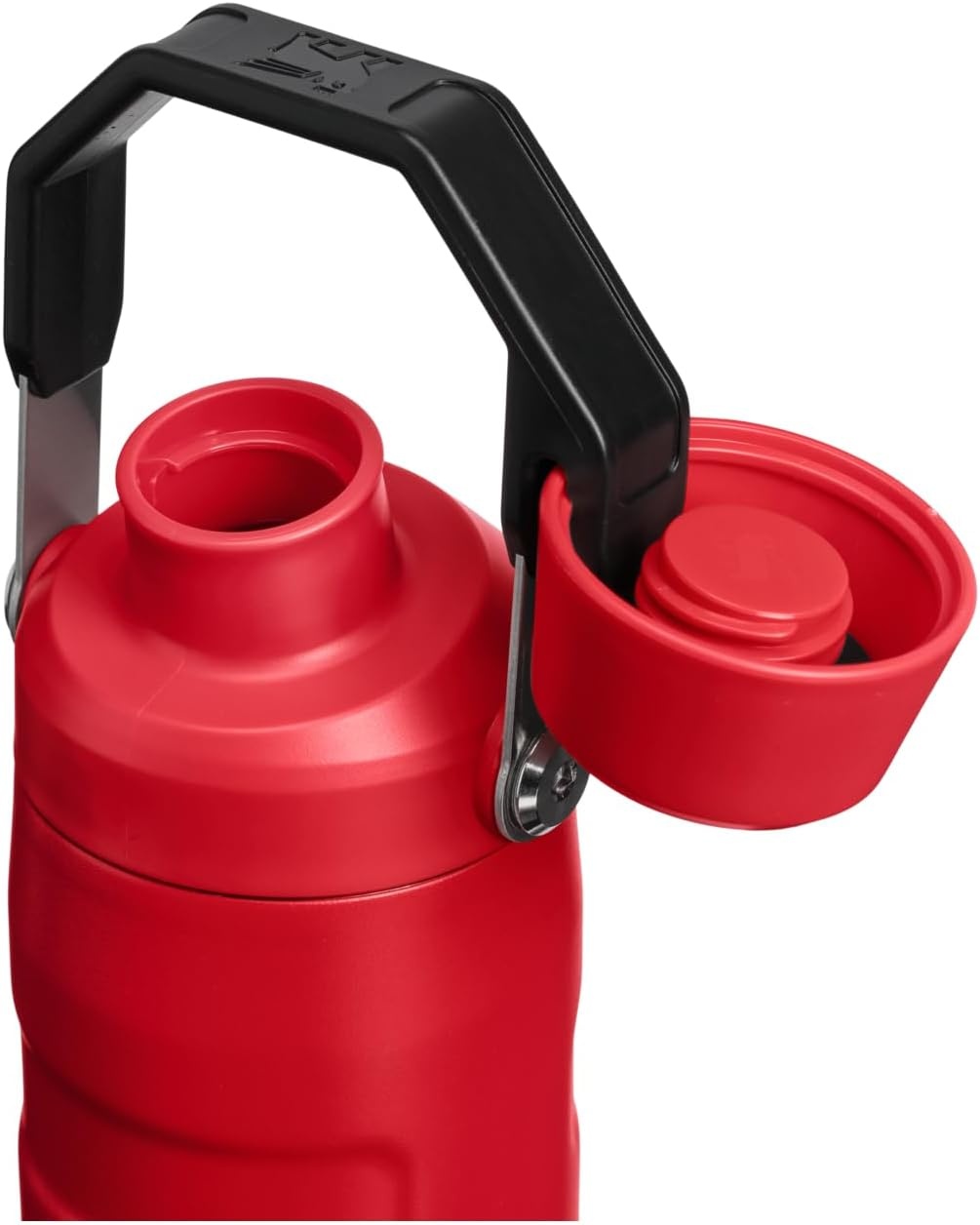 image:imageStanley IceFlow Fast Flow Water Bottle 24 oz Angled Spout Lid Lightweight and Leakproof for Travel and Sports Insulated Stainless Steel BPAFree TigerlilyChili Black
