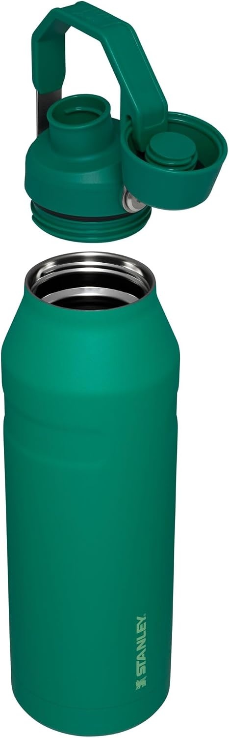 image:imageStanley IceFlow Fast Flow Water Bottle 24 oz Angled Spout Lid Lightweight and Leakproof for Travel and Sports Insulated Stainless Steel BPAFree TigerlilyAlpine