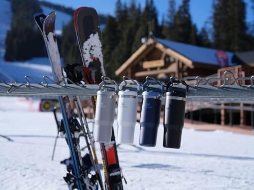 image:imageStanley IceFlow Fast Flow Water Bottle 24 oz Angled Spout Lid Lightweight and Leakproof for Travel and Sports Insulated Stainless Steel BPAFree TigerlilyTigerlily Plum