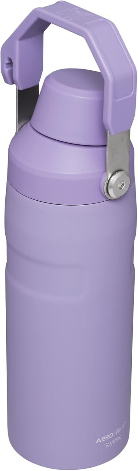 image:imageStanley IceFlow Fast Flow Water Bottle 24 oz Angled Spout Lid Lightweight and Leakproof for Travel and Sports Insulated Stainless Steel BPAFree TigerlilyLavender