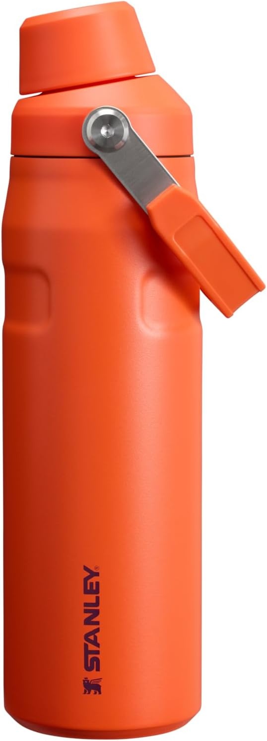 image:imageStanley IceFlow Fast Flow Water Bottle 24 oz Angled Spout Lid Lightweight and Leakproof for Travel and Sports Insulated Stainless Steel BPAFree TigerlilyTigerlily Plum