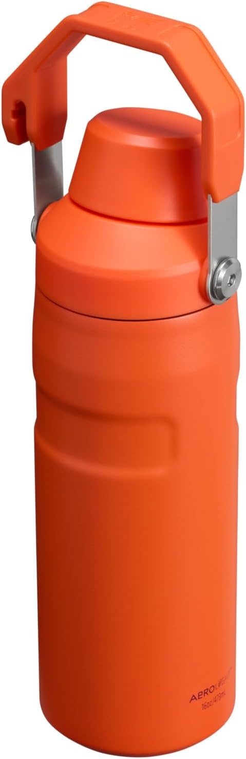 image:imageStanley IceFlow Fast Flow Water Bottle 24 oz Angled Spout Lid Lightweight and Leakproof for Travel and Sports Insulated Stainless Steel BPAFree TigerlilyTigerlily Plum