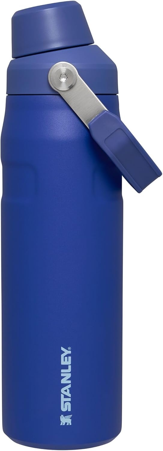 image:imageStanley IceFlow Fast Flow Water Bottle 24 oz Angled Spout Lid Lightweight and Leakproof for Travel and Sports Insulated Stainless Steel BPAFree TigerlilyLapis