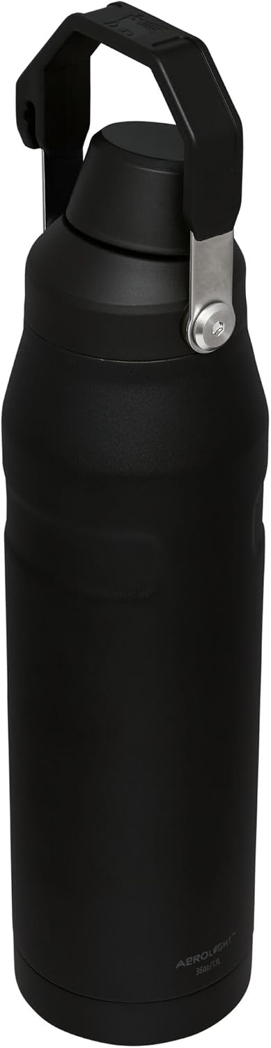 image:imageStanley IceFlow Fast Flow Water Bottle 24 oz Angled Spout Lid Lightweight and Leakproof for Travel and Sports Insulated Stainless Steel BPAFree TigerlilyBlack