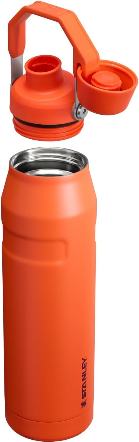 image:imageStanley IceFlow Fast Flow Water Bottle 24 oz Angled Spout Lid Lightweight and Leakproof for Travel and Sports Insulated Stainless Steel BPAFree TigerlilyTigerlily Plum