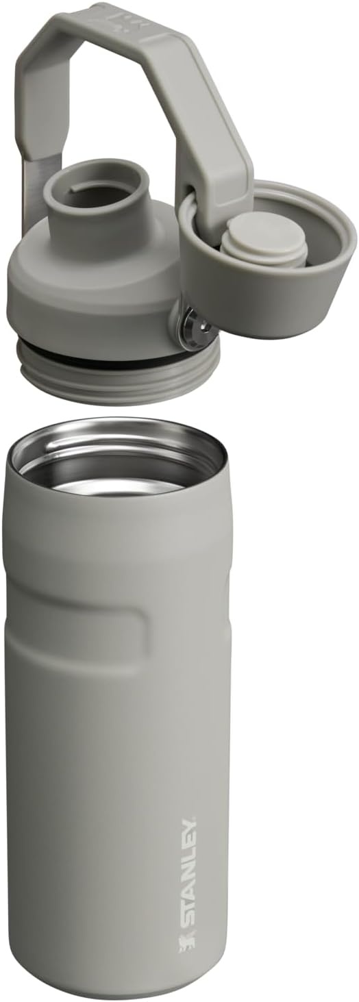 image:imageStanley IceFlow Fast Flow Water Bottle 24 oz Angled Spout Lid Lightweight and Leakproof for Travel and Sports Insulated Stainless Steel BPAFree TigerlilyAsh
