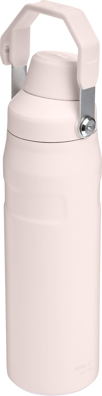image:imageStanley IceFlow Fast Flow Water Bottle 24 oz Angled Spout Lid Lightweight and Leakproof for Travel and Sports Insulated Stainless Steel BPAFree TigerlilyRose Quartz