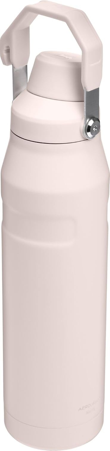 image:imageStanley IceFlow Fast Flow Water Bottle 24 oz Angled Spout Lid Lightweight and Leakproof for Travel and Sports Insulated Stainless Steel BPAFree TigerlilyRose Quartz
