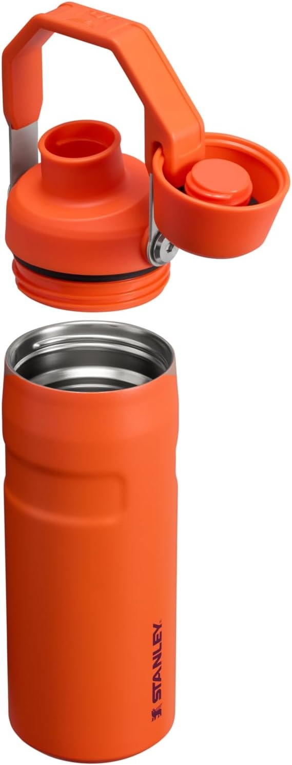 image:imageStanley IceFlow Fast Flow Water Bottle 24 oz Angled Spout Lid Lightweight and Leakproof for Travel and Sports Insulated Stainless Steel BPAFree TigerlilyTigerlily Plum