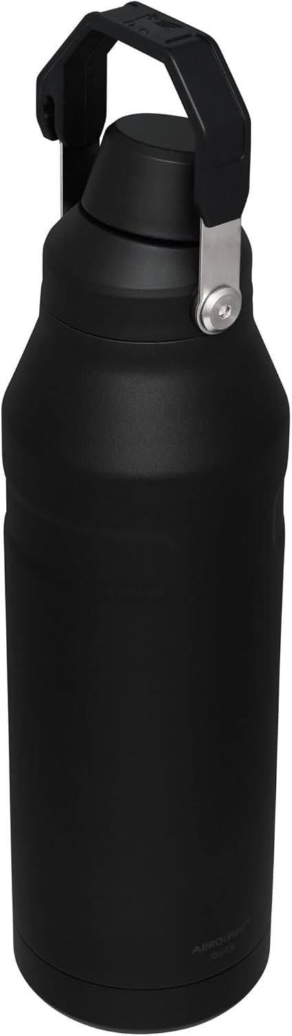 image:imageStanley IceFlow Fast Flow Water Bottle 24 oz Angled Spout Lid Lightweight and Leakproof for Travel and Sports Insulated Stainless Steel BPAFree TigerlilyBlack
