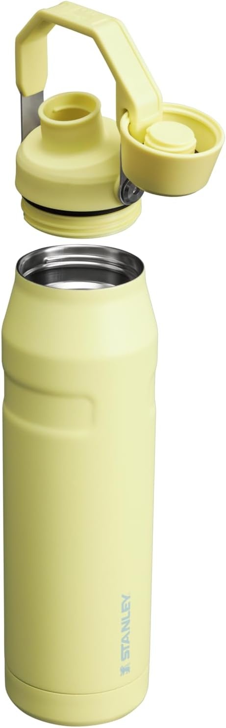 image:imageStanley IceFlow Fast Flow Water Bottle 24 oz Angled Spout Lid Lightweight and Leakproof for Travel and Sports Insulated Stainless Steel BPAFree TigerlilyPomelo