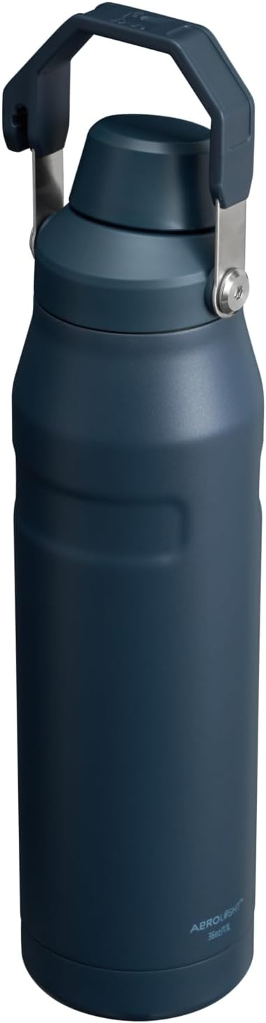 image:imageStanley IceFlow Fast Flow Water Bottle 24 oz Angled Spout Lid Lightweight and Leakproof for Travel and Sports Insulated Stainless Steel BPAFree TigerlilyNavy