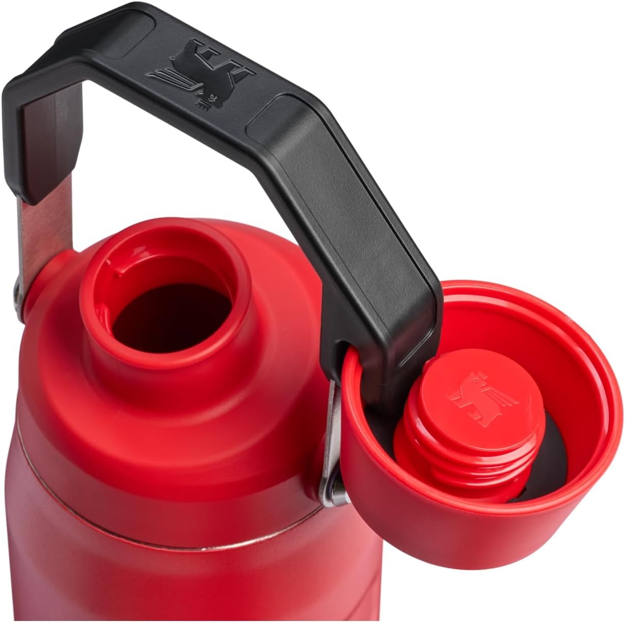 image:imageStanley IceFlow Fast Flow Water Bottle 24 oz Angled Spout Lid Lightweight and Leakproof for Travel and Sports Insulated Stainless Steel BPAFree TigerlilyChili Black