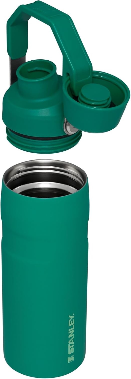 image:imageStanley IceFlow Fast Flow Water Bottle 24 oz Angled Spout Lid Lightweight and Leakproof for Travel and Sports Insulated Stainless Steel BPAFree TigerlilyAlpine