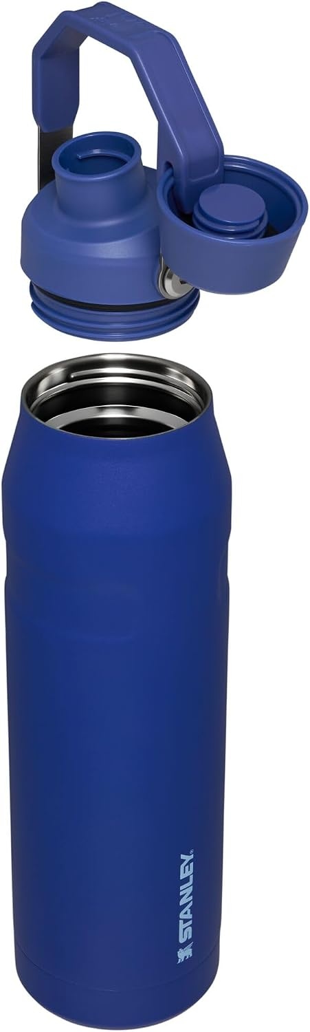 image:imageStanley IceFlow Fast Flow Water Bottle 24 oz Angled Spout Lid Lightweight and Leakproof for Travel and Sports Insulated Stainless Steel BPAFree TigerlilyLapis