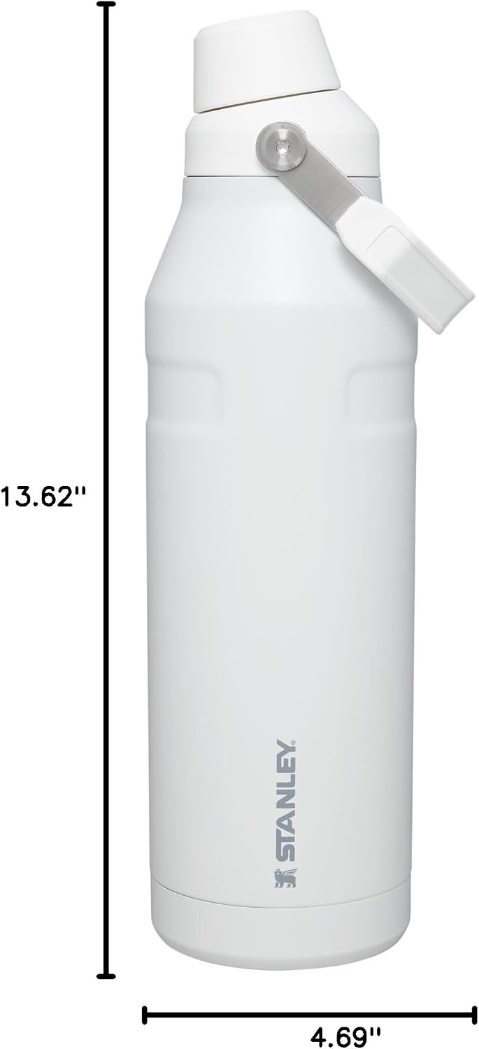 image:imageStanley IceFlow Fast Flow Water Bottle 24 oz Angled Spout Lid Lightweight and Leakproof for Travel and Sports Insulated Stainless Steel BPAFree TigerlilyPolar