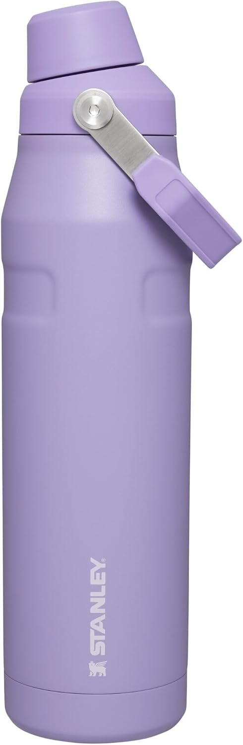 image:imageStanley IceFlow Fast Flow Water Bottle 24 oz Angled Spout Lid Lightweight and Leakproof for Travel and Sports Insulated Stainless Steel BPAFree TigerlilyLavender
