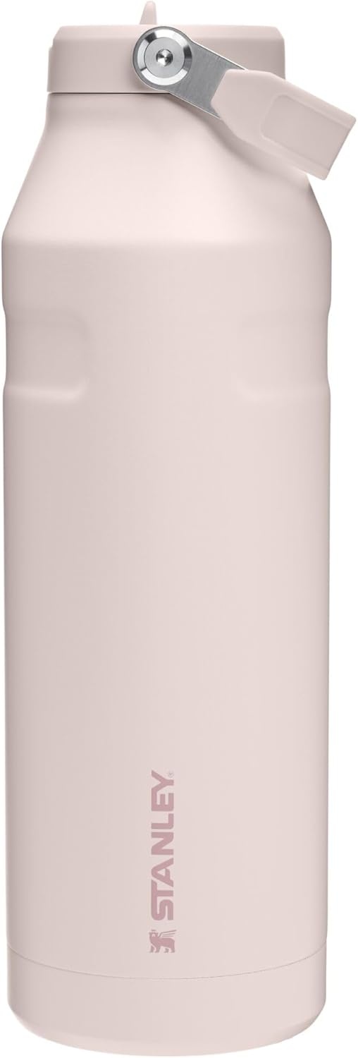 image:imageStanley IceFlow Flip Straw 20 Water Bottle 36 OZ BuiltIn Straw with Larger Opening Lightweight amp LeakResistant Insulated Stainless Steel BPAFree Tigerlily PlumRose Quartz